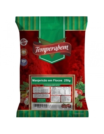 MANJERICAO EM FLOCOS TEMPERABEM 250G