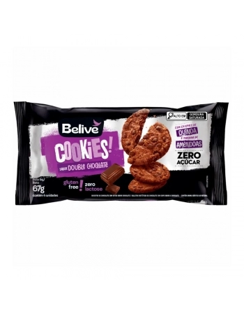 COOKIES CHOCOLATE C/ GOTAS ZERO BELIVE 10X67G