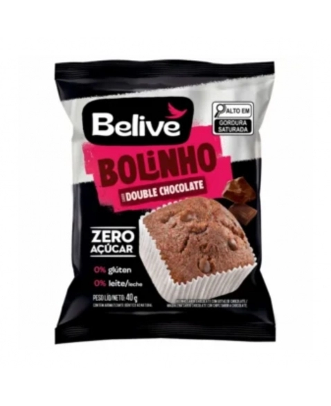 BOLINHO CHOCOLATE C/ GOTAS ZERO BELIVE 10X40G