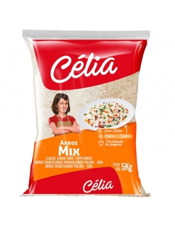 ARROZ MIX (50% BRANCO 50% PARB) CELIA 5KG