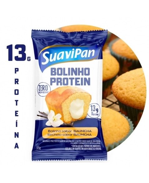 BOLINHO PROTEICO BAU/BAU SUAVIPAN 12X55G