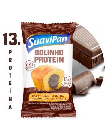 BOLINHO PROTEICO BAU/CHOC SUAVIPAN 12X55G