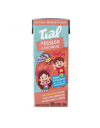 SUCO PESSEGO 100% FRUTA TIAL 24X200ML