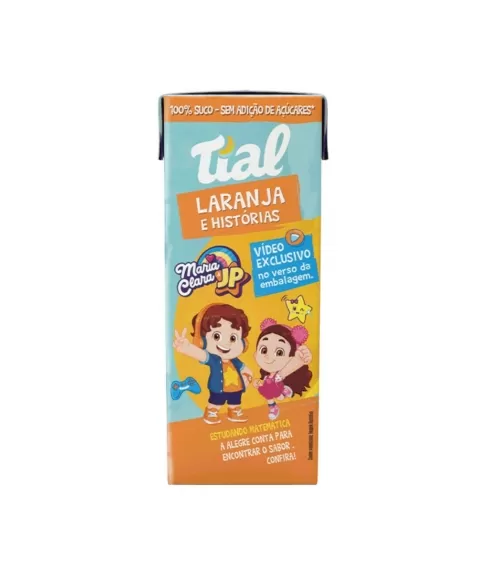 SUCO LARANJA 100% FRUTA TIAL 24X200ML