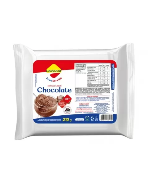 MOUSSE DIET CHOCOLATE LOWCUCAR 210G