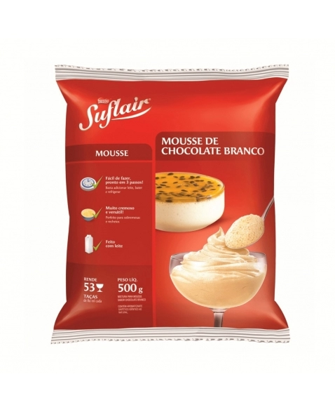 MOUSSE CHOC BRANCO SUFLAIR NESTLE 500G