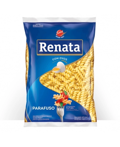 MACARRAO C/OVOS PARAFUSO2 RENATA 500G