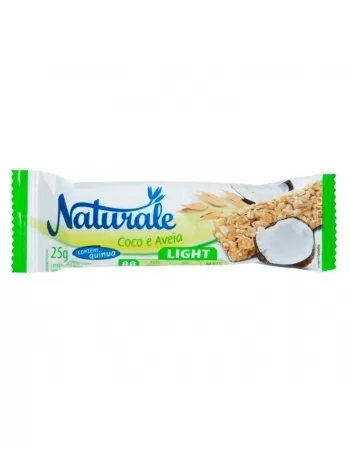 BARRA DE CEREAL COCO COM AVEIA LIGHT NATURALE DP24X25G