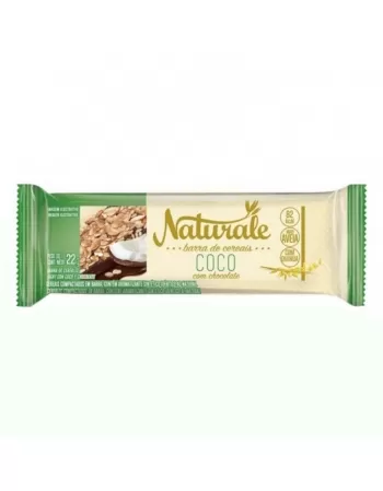 BARRA DE CEREAL COCO COM CHOCOLATE NATURALE DP24X22G