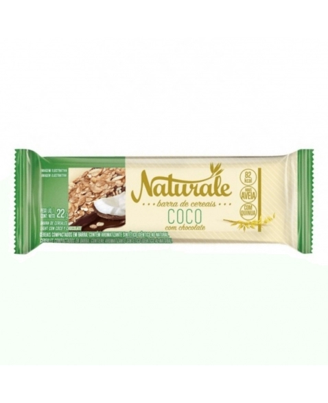 BARRA DE CEREAL COCO COM CHOCOLATE NATURALE DP24X22G