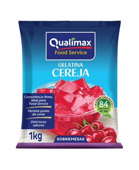 GELATINA CEREJA QUALIMAX 1KG