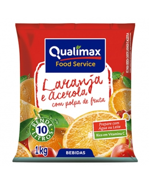 REFRESCO LARANJA/ACEROLA QUALIMAX 1KG