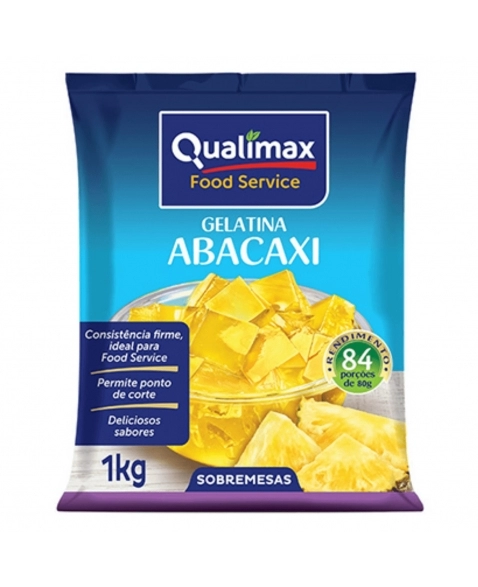 GELATINA ABACAXI QUALIMAX 1KG