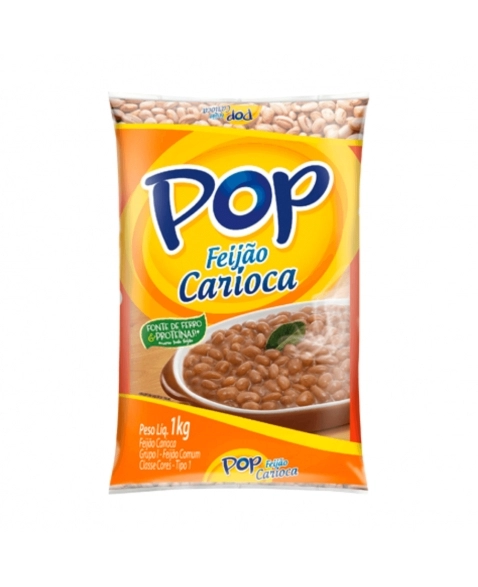 FEIJAO CARIOCA T1 POP 1KG